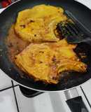 Chuletas a la naranja