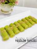 Pandan Aromalı Yeşilim Tatlısı (Turkish Semolina Desserts)