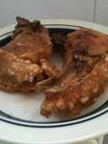 Chuletas de cerdo muy crujentes