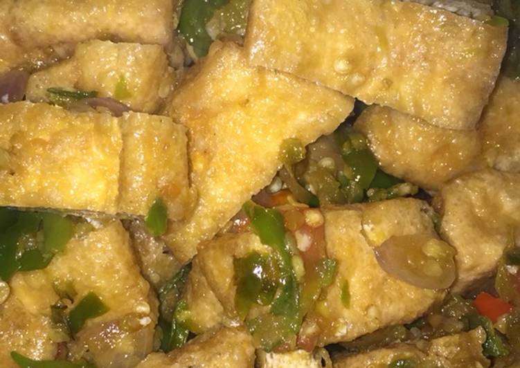 Tahu sambel cabe ijo