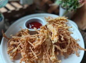 Gambar Cendawan Enoki Goreng Rangup