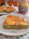 Pizza con piselli e caciocavallo giovane