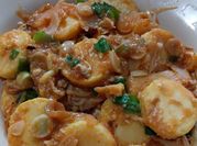 Gambar egg tofu enoki