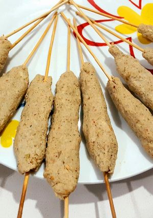 A picture of Chicken seekh kabab.