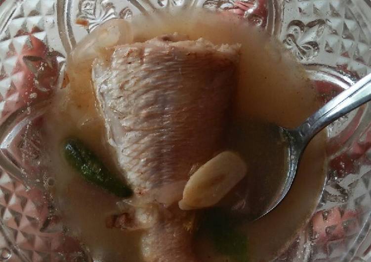 Resep Sop ikan ala kadarnya yang Enak