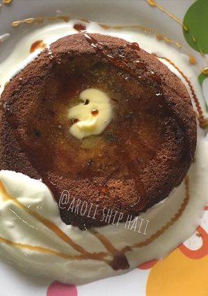 รูปของ แพนเค้กช็อกวิป #เบเกอรี่ง่ายๆ #Cookpadthailand 🥞