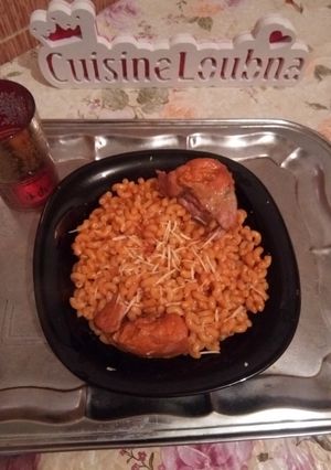 صورة لوصفة مقارونة بصوص حمراء