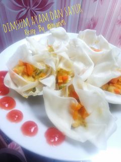 Foto resep Dimsum Ayam dan Sayur 🍣🍥