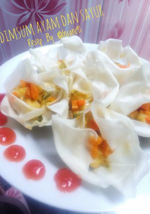 Foto resep Dimsum Ayam dan Sayur 🍣🍥