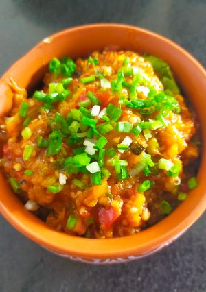 A picture of Baingan Ka Bharta.