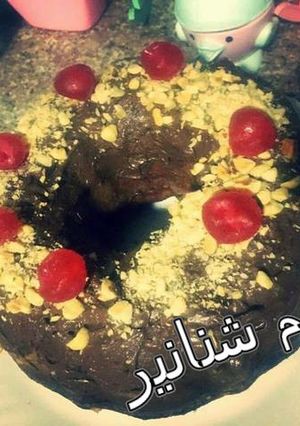 صورة لوصفة كيكة الموز والجوز