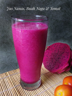 Foto resep Jus Nanas, Buah Naga dan Tomat