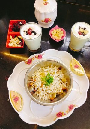 A picture of Sabudana peanut khichdi(Tapioca pearls khichdi).