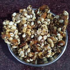 A picture of Dry fruit Chikki.