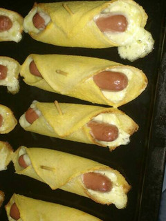 Una foto de Salchichas a la gabardina