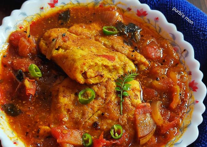 Recipe of Quick Dim er tok egg omelette in sweet sour and spicy gravy