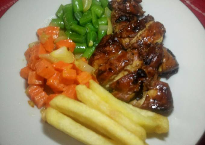 67. Ayam teriyaki simpel