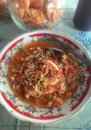 Foto resep Mie rebus sederhana