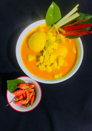 Foto resep Sayur tahu telur santan
