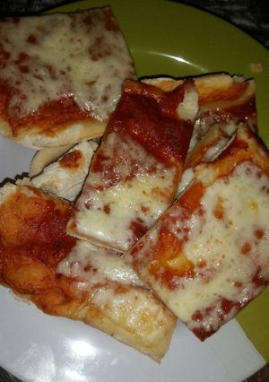Una foto de Pizza