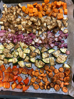 Una foto de Verdura al horno sin aceite