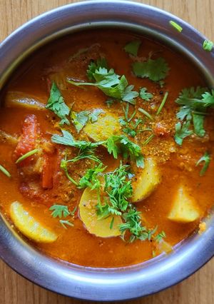 A picture of Tinda masala curry.