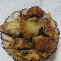 A picture of Fry aloo ki chaat.