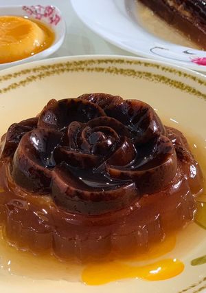 Hình của món Thạch rau câu caramel.