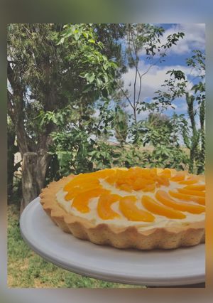 Una foto de Tarta de durazno