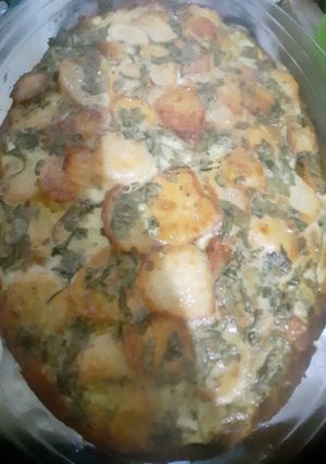 صورة لوصفة غراتان بالسلق.بنيييييييينة ورائعة.😋😋🤫🤫🤤🤤