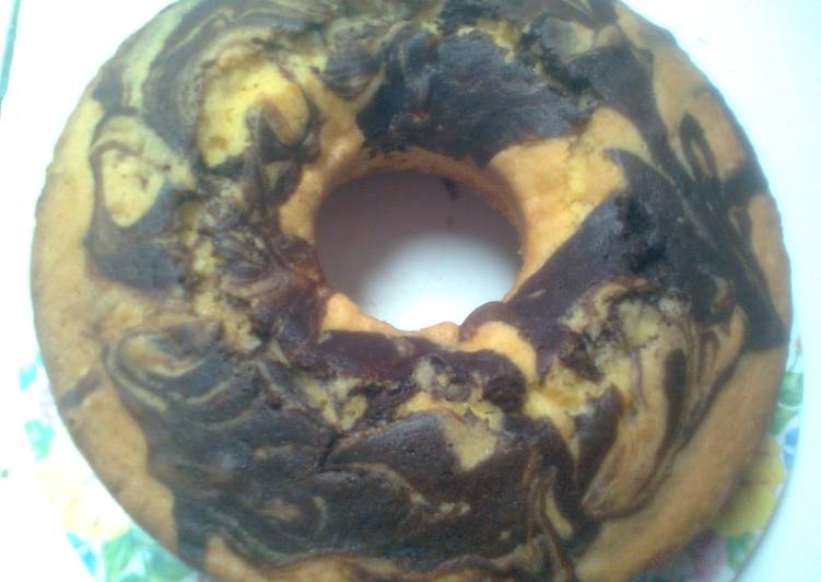 Bolu marble Jadul ala 'Malvin brownies and cake'