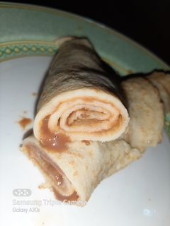 Una foto de Panqueques de dulce de leche