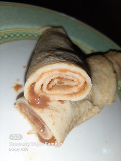 Una foto de Panqueques de dulce de leche