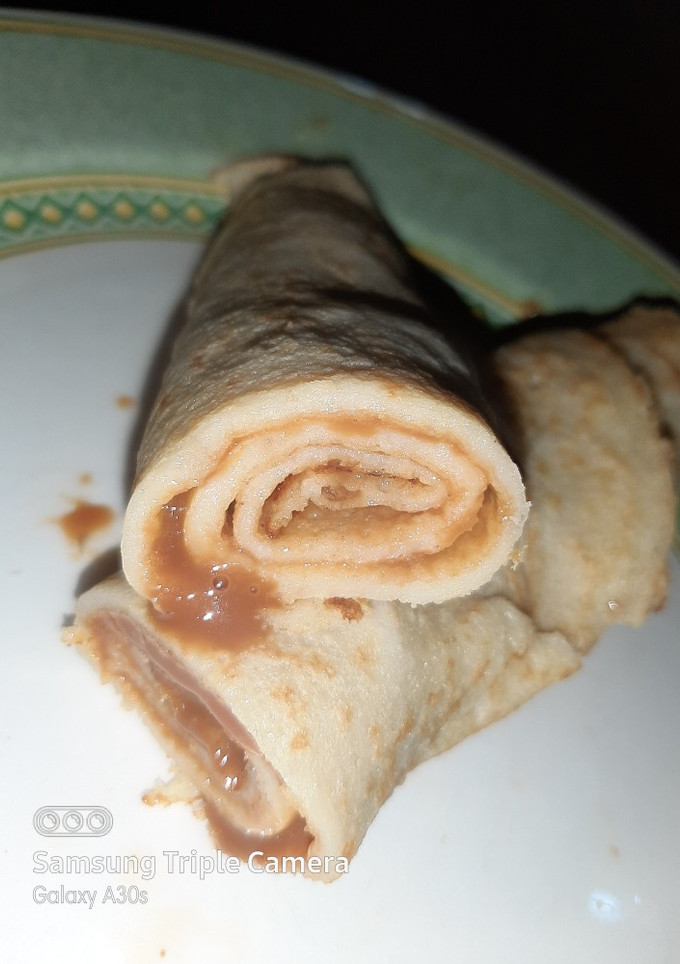 Una foto de Panqueques de dulce de leche
