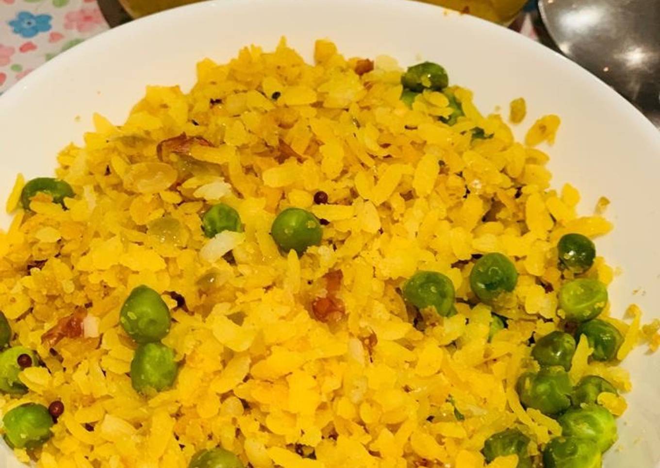 Green peas poha