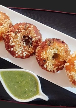 A picture of साबूदाना वड़ा sabudana vada शिवरात्री व्रत स्पेशल #SV2023 #W3.
