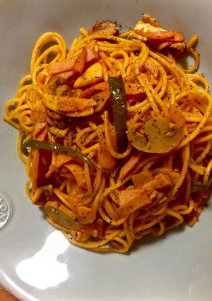 A picture of Japanese Spaghetti NAPOLITAN.