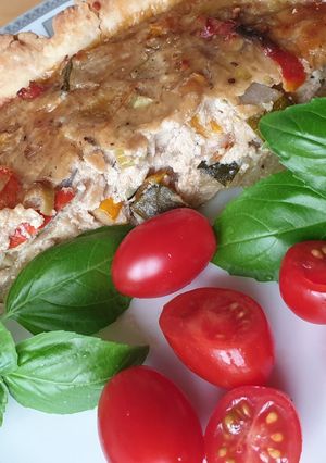 Zdjęcie przepisu Cukiniowy quiche.