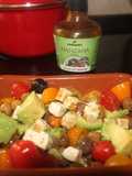 Ensalada de aguacate con queso fresco