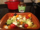 Ensalada de aguacate con queso fresco