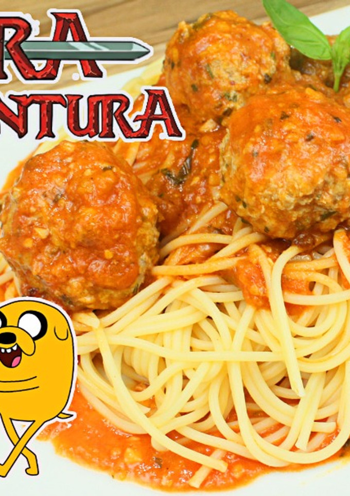Una foto de Espaguetis con Albóndigas de Hora de Aventura