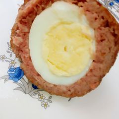 A picture of Scotched Egg #4weeksChallenge.