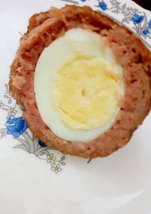A picture of Scotched Egg #4weeksChallenge.