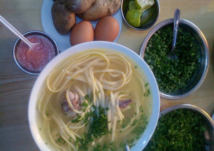 Caldo de gallina a mi estilo