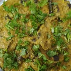 A picture of Hyderabadi Bangan (Eggplant).