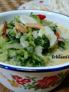 Foto resep Sawi putih masak santan