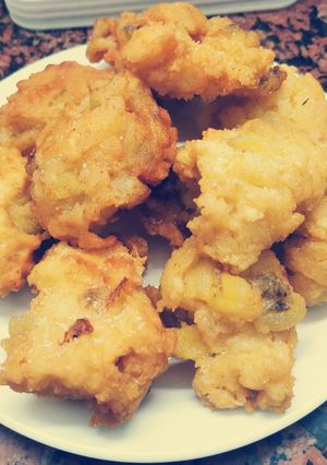 Una foto de Buñuelos de banana o manzana