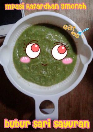 Foto resep Bubur sari sayuran (mpasi 9 bln)
