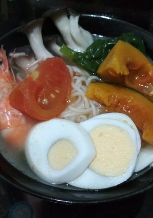 南瓜蕃茄湯麵 的食譜成品照片