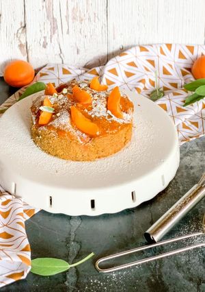 Sárgabarackos, zsályás, pisztáciás molleaux recept fotója